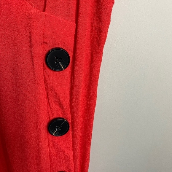 Pepaloves Women's Red Cotton/Linen Sleeveless Top Size Small - Picture 3 of 9